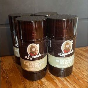 Dr. Squatch deodorant Birchwood Breeze aluminum free 4 for the price of 1!